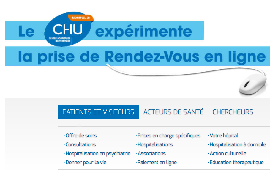 Le CHU de Montpellier teste Doctolib